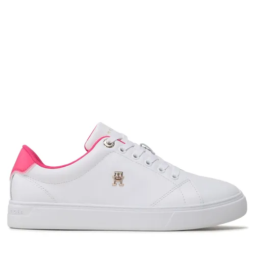 Sneakers Tommy Hilfiger Elevated Essential Court Sneaker FW0FW07377 White/Bright Cerise Pink 01S