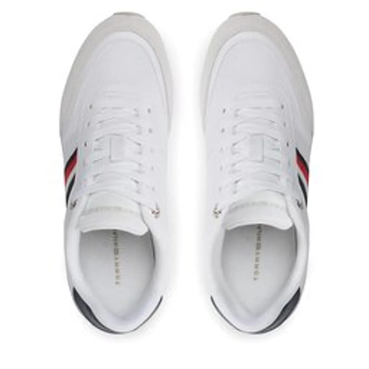 Sneakers Tommy Hilfiger Essential Stripes Runner FW0FW07382 White YBS
