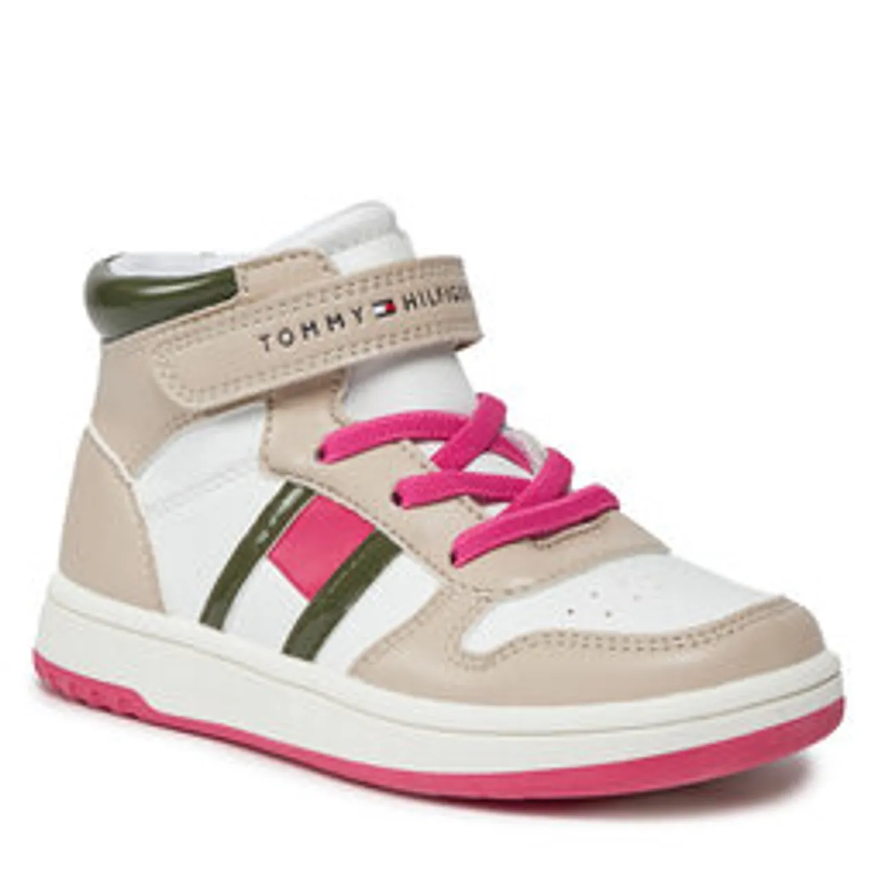 Sneakers Tommy Hilfiger T3A9-32961-1434Y609 S Beige/Off White/Army Green Y609