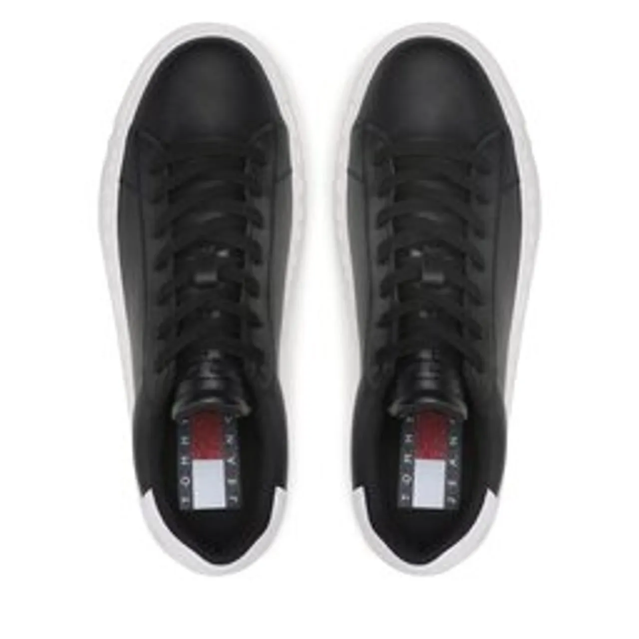 Sneakers Tommy Jeans Leather Outsole EM0EM01159 Black BDS