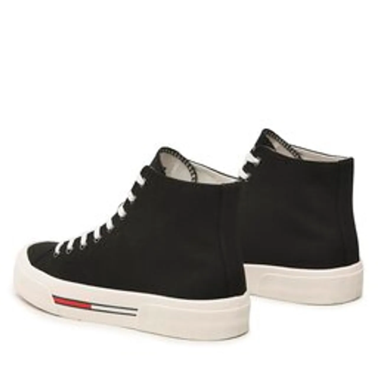 Sneakers Tommy Jeans Mid Canvas Color EM0EM01157 Black BDS