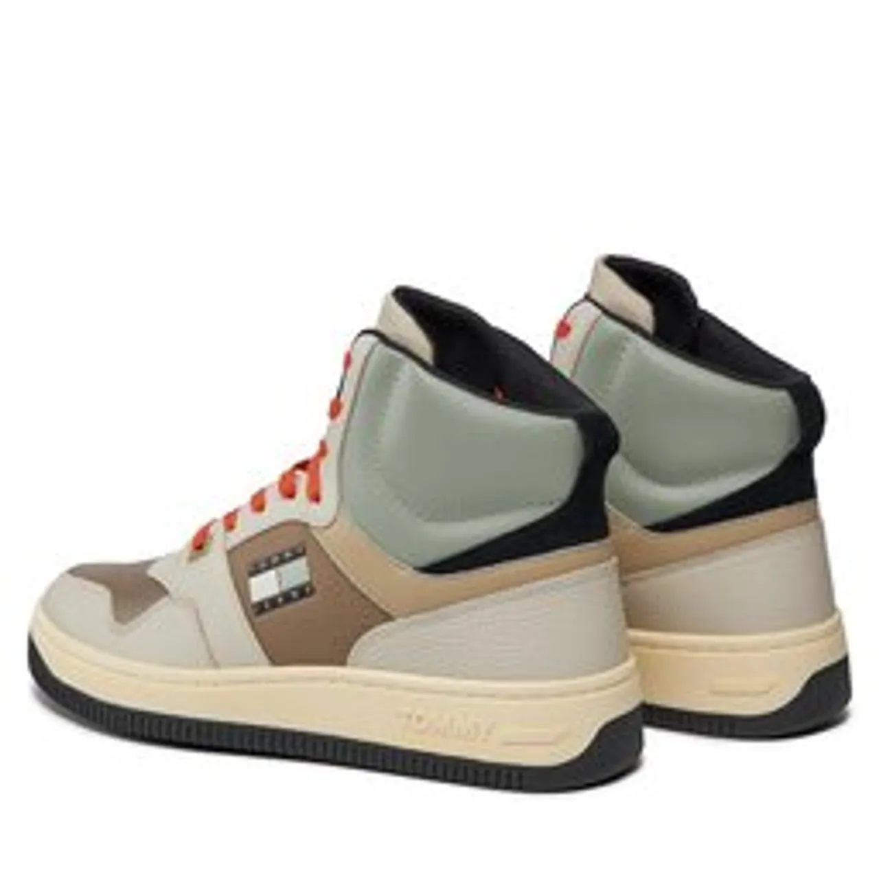 Sneakers Tommy Jeans Tjm Basket Mid Leather EM0EM01258 Bleached Stone AEV