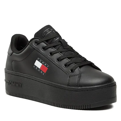 Sneakers Tommy Jeans Tjw Flatform Ess EN0EN02426 Triple Black BDS