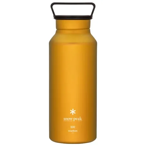 Snow Peak - Titanium Aurora Bottle - Trinkflasche Gr 800 ml orange