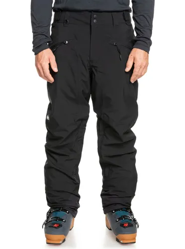 Snowboardhose QUIKSILVER Gr. S, US-Größen, schwarz (true black) Herren Hosen Snowboardhosen