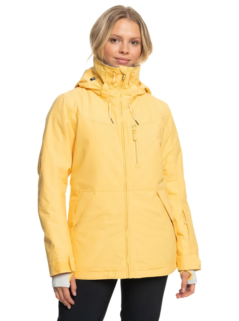 Snowboardjacke ROXY "Presence Parka" Gr. M, gelb (sunset gold) Damen Jacken Übergangsjacken