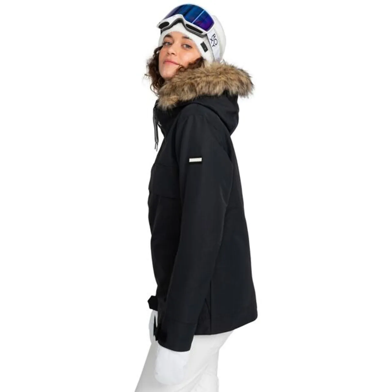 Snowboardjacke ROXY "Shelter" Gr. M, schwarz (true black) Damen Jacken Übergangsjacken