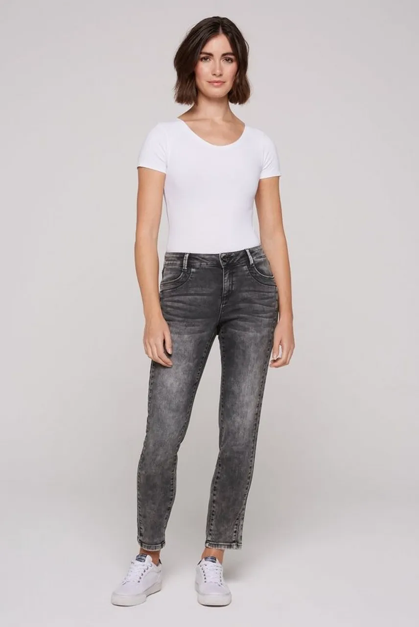 Soccx Regular-fit-Jeans, mit verkürztem Bein - Preise vergleichen