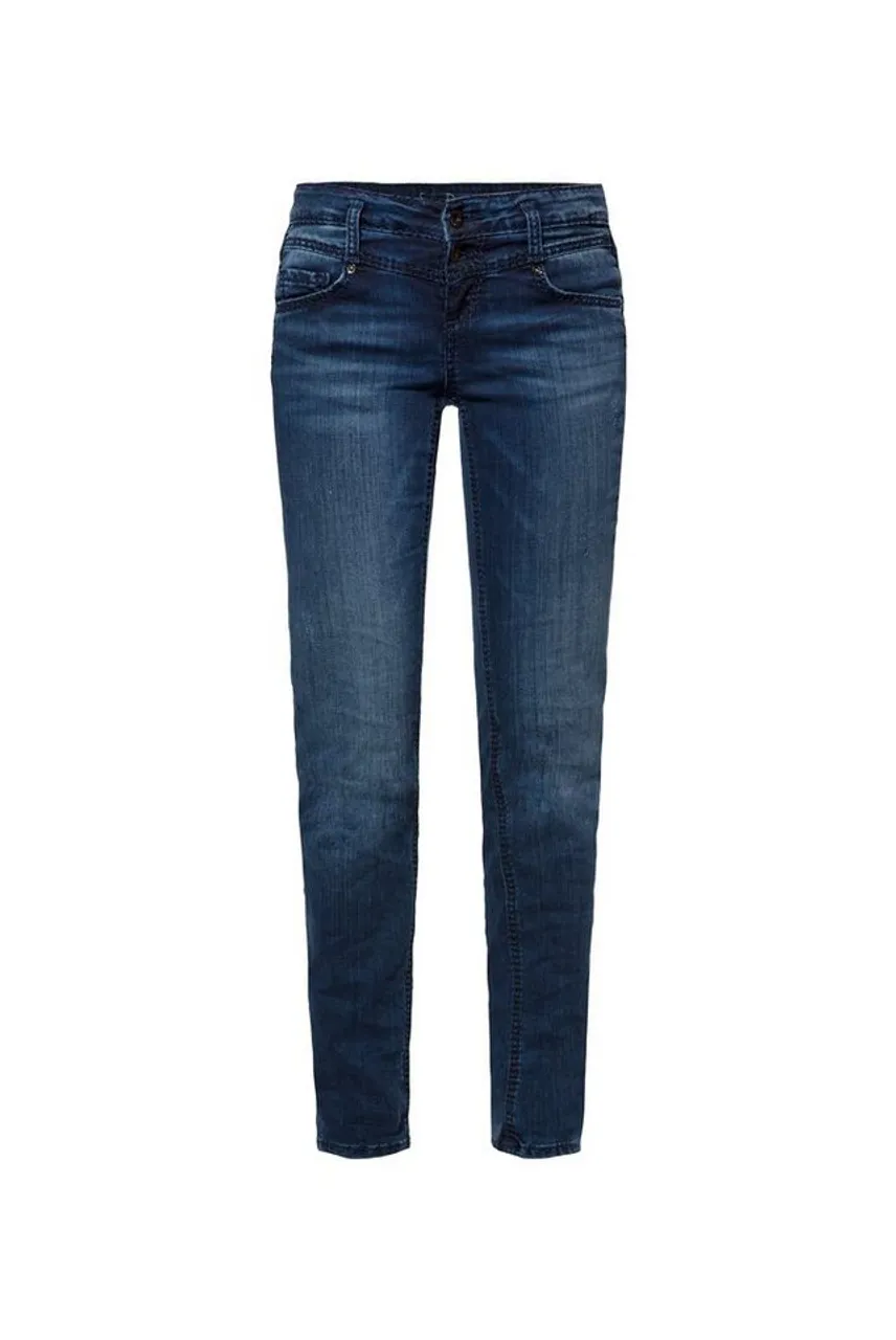 SOCCX Slim-fit-Jeans mit zwei Knöpfen am Bund