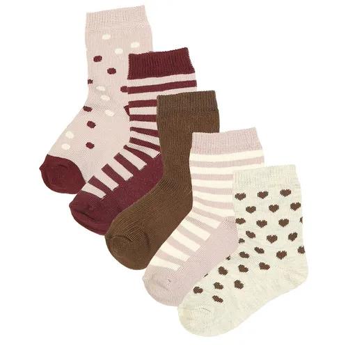 Socken ANKLE – SOLID 5er-Pack in rose smoke