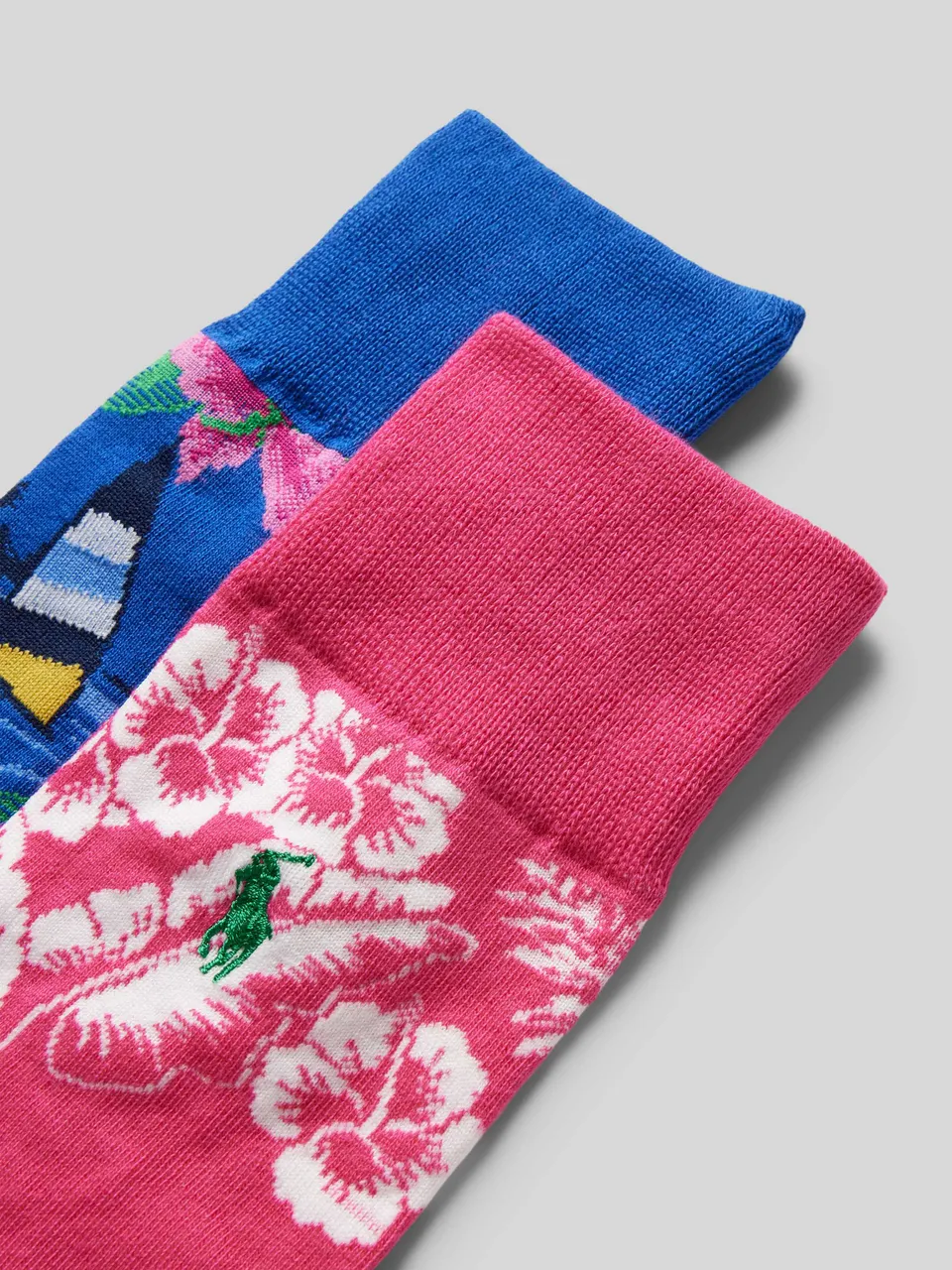 Socken mit elastischem Rippenbündchen im 2er-Pack