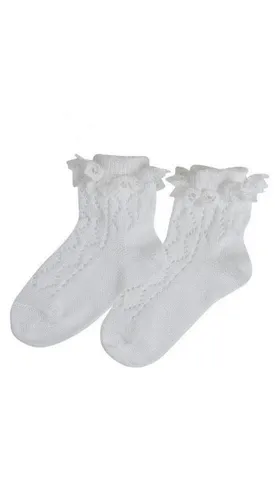 Socken Trachten-Socken Biene, Weiß