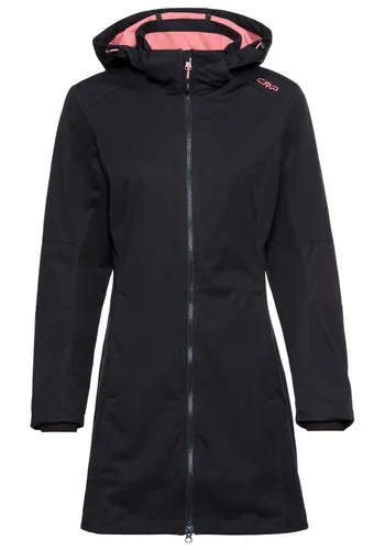 Softshelljacke CMP Gr. 38, schwarz (antracite, or) Damen Jacken Sportbekleidung