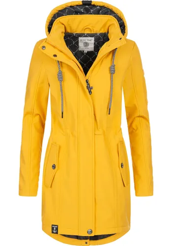 Softshelljacke PEAK TIME "L60013" Gr. XL (42), gelb (hellgelb) Damen Jacken Softshelljacken
