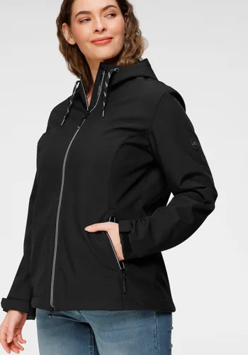 Softshelljacke POLARINO Gr. 42, schwarz Damen Jacken Softshelljacke Sportjacken aus elastischem Funktionsmaterial