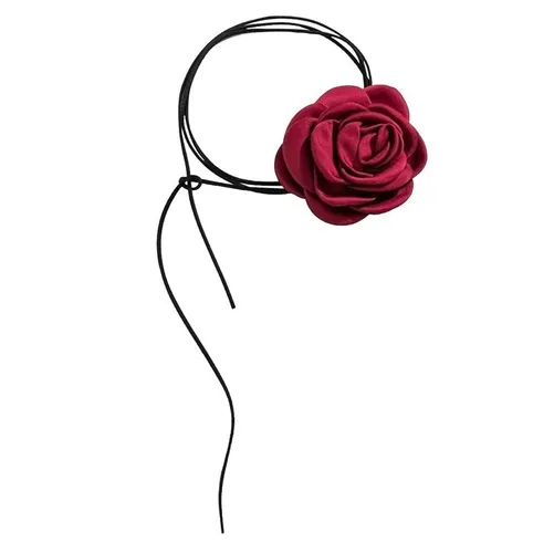 SOHO - Rose Choker Halskette Ketten Braun