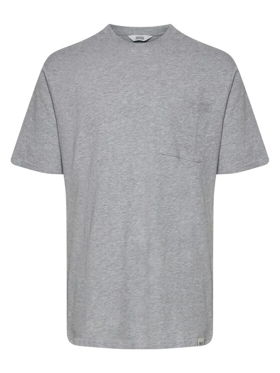 Solid T-Shirt 21107372 Grau Casual Fit