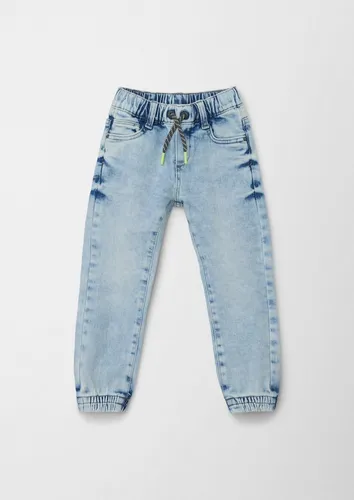 s.Oliver 5-Pocket-Jeans Ankle Jeans Pelle / Slim fit / Mid rise / Slim leg angedeuteter Tunnelzug