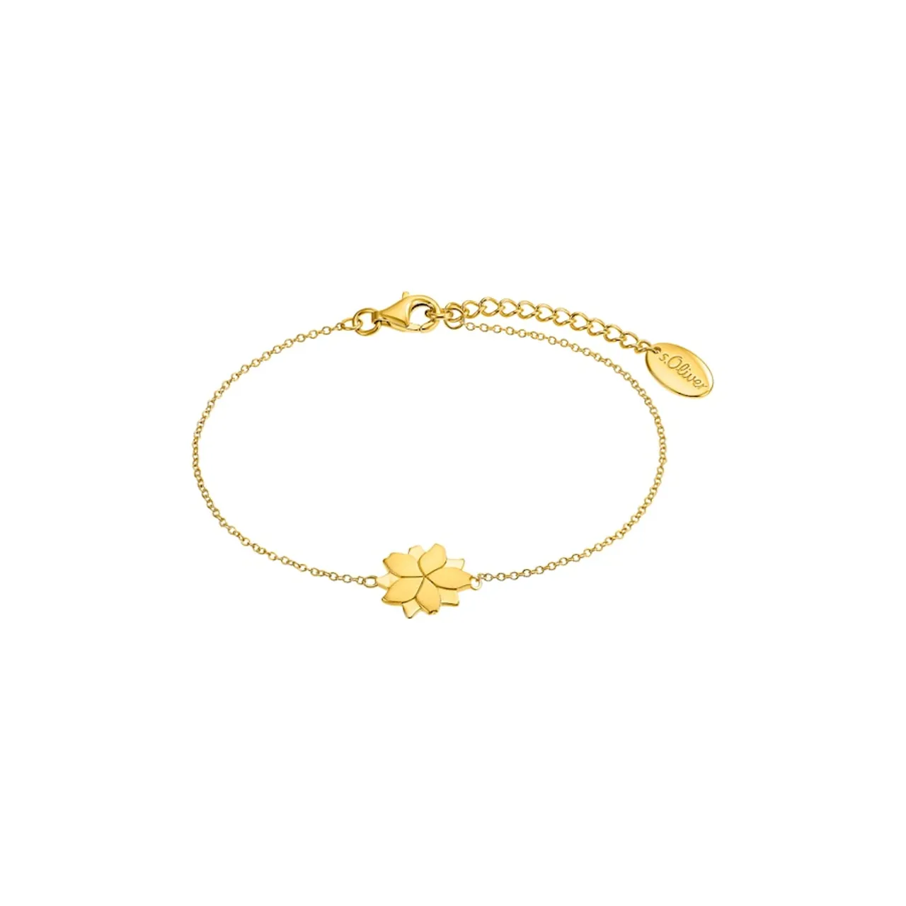 s.Oliver - Armband für Damen, 925 Sterling Silber | Lotusblüte Armbänder & Armreife