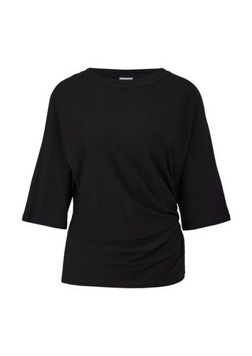 s.Oliver BLACK LABEL 3/4-Arm-Shirt T-Shirt mit Raffung Raffung