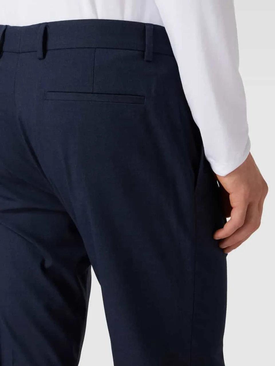 s.Oliver BLACK LABEL Anzughose mit Eingrifftaschen Modell 'Pure' in Blau