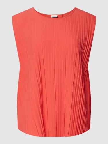 s.Oliver BLACK LABEL Blusenshirt mit Plisseefalten Modell 'Bestprice' in Rot
