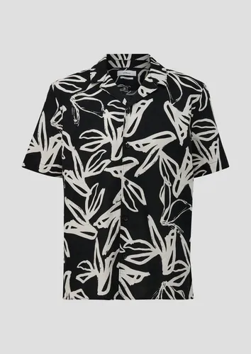 s.Oliver BLACK LABEL Kurzarmhemd Hemd aus Leinenmix