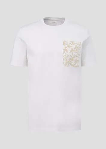 s.Oliver BLACK LABEL Kurzarmshirt T-Shirt mit Frontprint