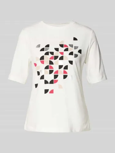 s.Oliver BLACK LABEL T-Shirt mit Motiv-Print in Weiss