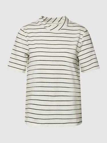 s.Oliver BLACK LABEL T-Shirt mit Streifenmuster in Weiss