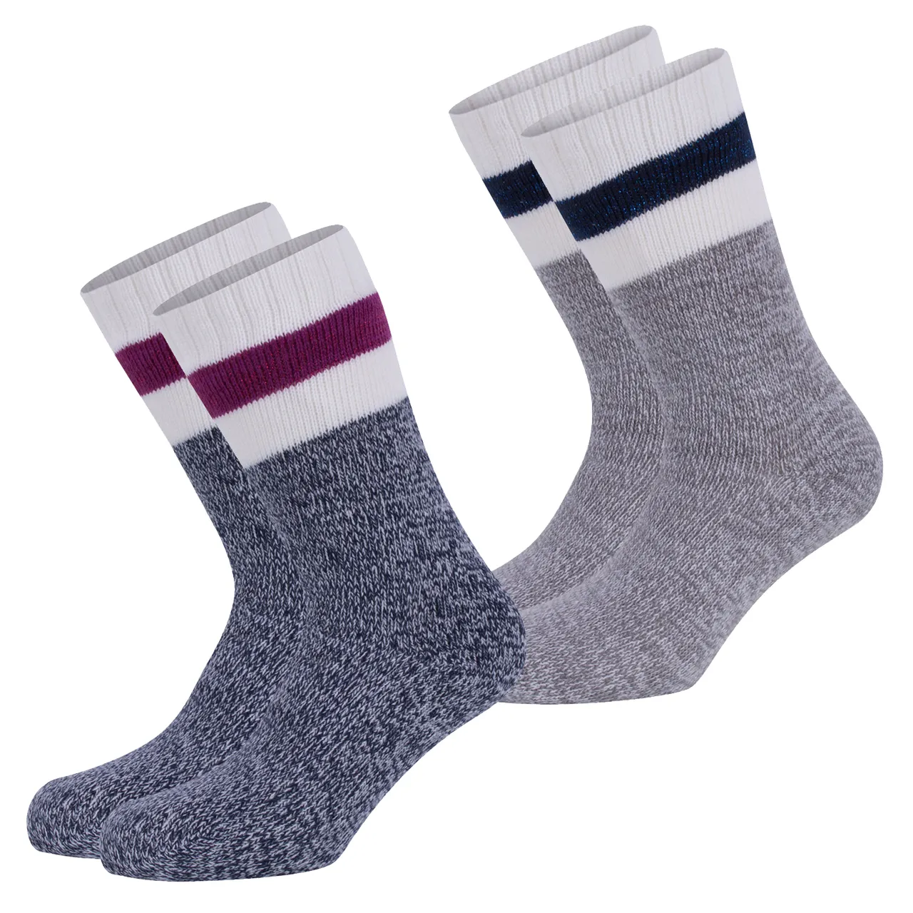 S.Oliver Damen Fashion Hygge Home-socks 2er Pack 37-38 39-40 41-42