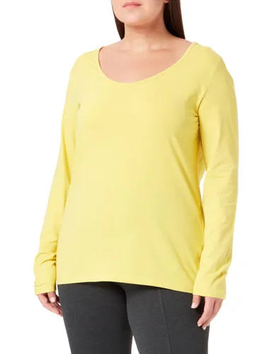 s.Oliver Damen T-Shirt Langarm Yellow