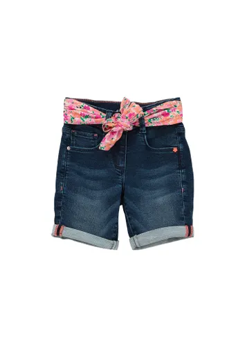 s.Oliver Girl's 2127786 Bermuda Jeans mit Bindegürtel