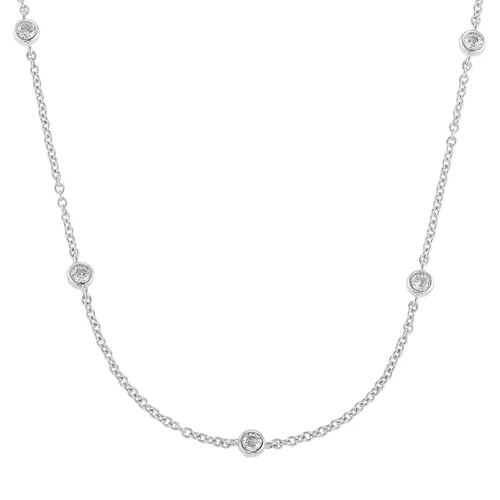 s.Oliver - Halskette für Damen, 925 Sterling Silber, Zirkonia synth. Ketten