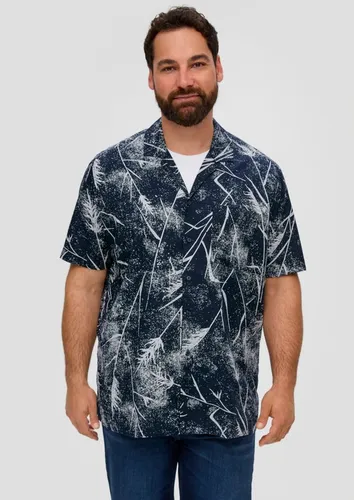 s.Oliver Kurzarmhemd Regular: Hemd aus Popeline