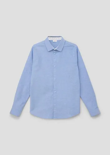 s.Oliver Langarmhemd Oxford Hemd aus Baumwollstretch