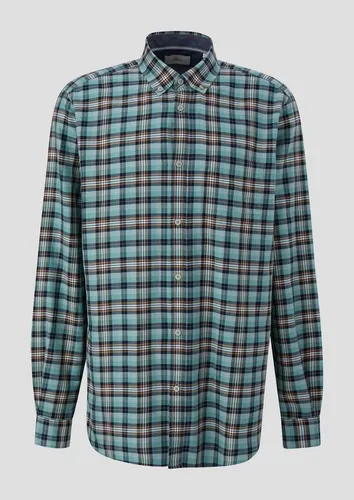 s.Oliver Langarmhemd Regular: Hemd mit Button-down-Kragen