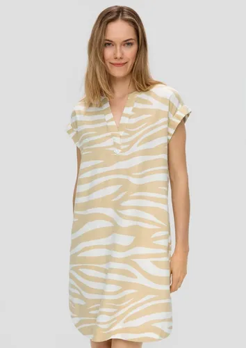 s.Oliver Minikleid Midi-Kleid mit Tunika-Ausschnitt