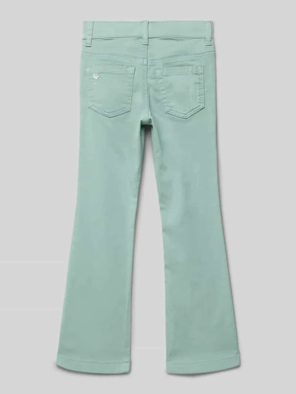 s.Oliver RED LABEL Flared Jeans mit floralem Stitching in Mint