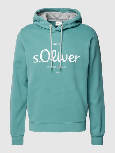 s.Oliver RED LABEL Hoodie mit Label-Print in Mint