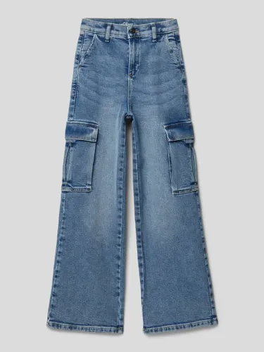 s.Oliver RED LABEL Jeans mit Cargotaschen in Blau