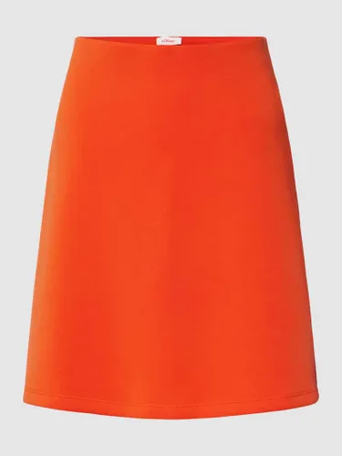 s.Oliver RED LABEL Minirock mit elastischem Bund Modell 'Scuba' in Orange