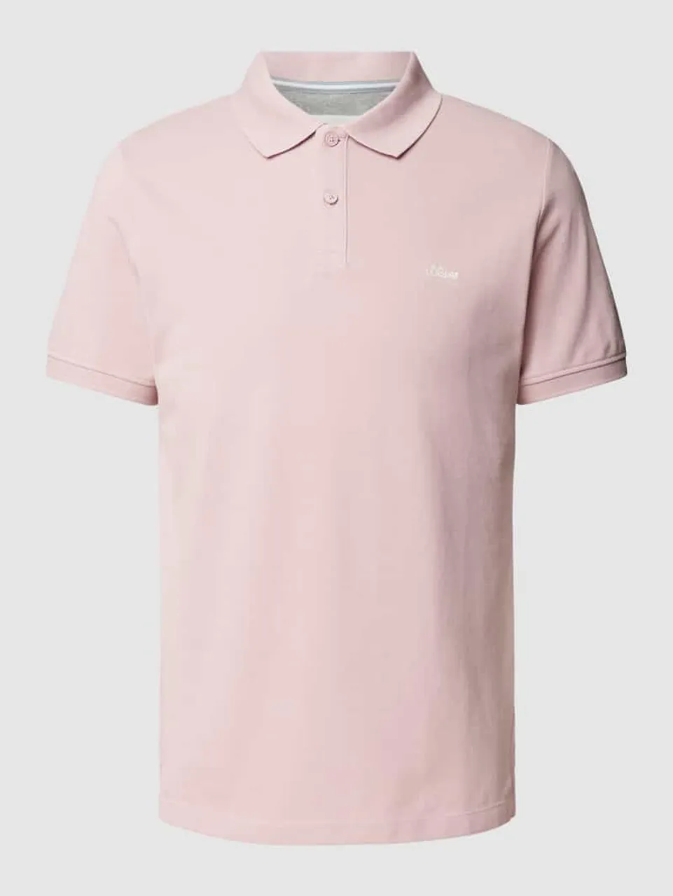 s.Oliver RED LABEL Poloshirt mit Label-Stitching in Rosa