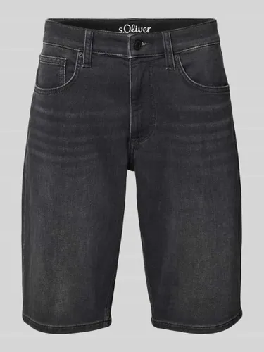 s.Oliver RED LABEL Regular Fit Jeansshorts im 5-Pocket-Design in Black