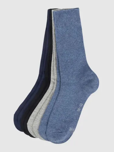 s.Oliver RED LABEL Socken mit elastischem Rippenbündchen im 6er-Pack in Blau