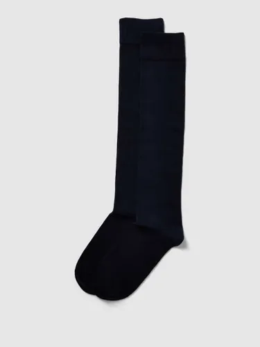 s.Oliver RED LABEL Socken mit hohem Schaft im 2er-Pack in Dunkelblau