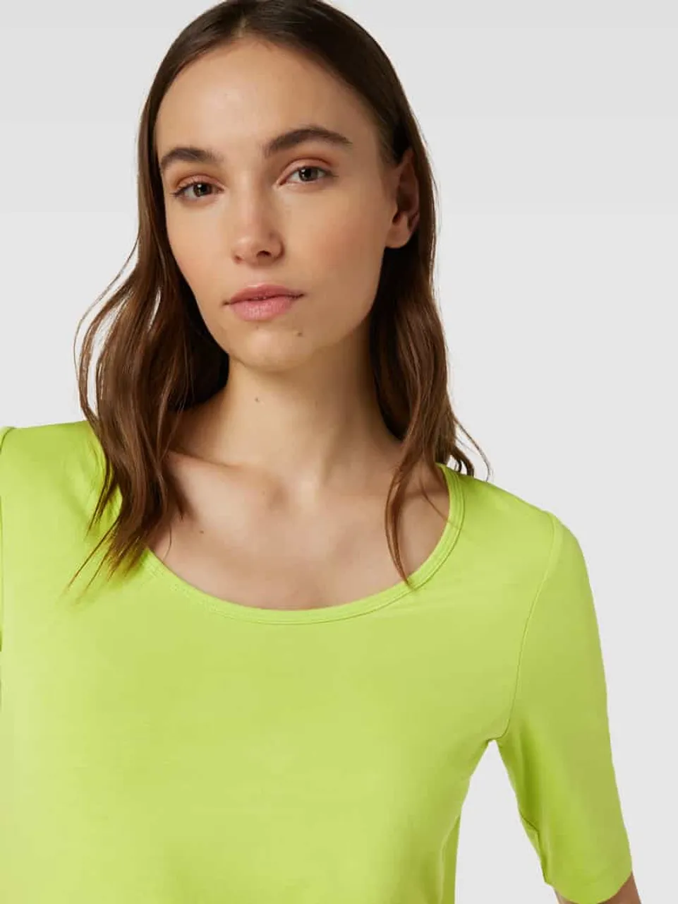 s.Oliver RED LABEL T-Shirt mit Rundhalsausschnitt Modell 'Lollo Prada' in Neon Gruen