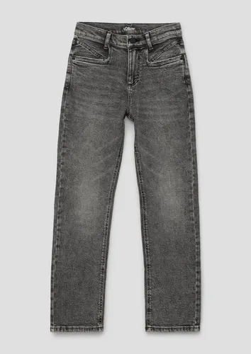 s.Oliver Stoffhose Jeans / Relaxed Fit / High Rise / Straight leg Waschung