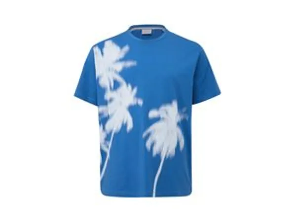 s.Oliver T-Shirt mit Palmen-Print, extralang