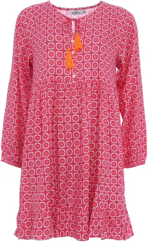 Sommerkleid ZWILLINGSHERZ Gr. LXL, N-Gr, pink Damen Kleider Sommerkleider mit Knopfleiste